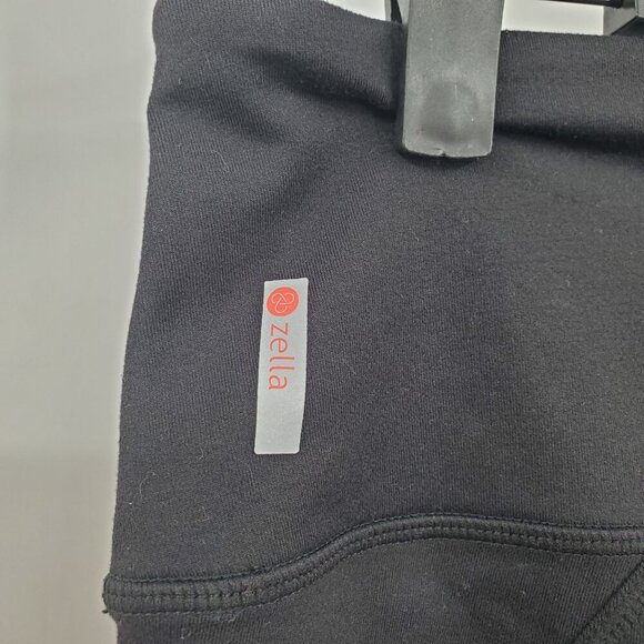 Zella Full Length High Waisted Leggings Pants Women Size Large Strappy Hem - Picture 7 of 15